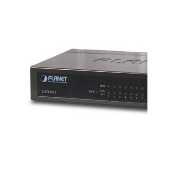 Switch Planet Gigabit Ethernet GSD-803, 8 Puertos 10/100/1000Mbps, 16 Gbit/s, 8000 Entradas - Envío Gratis