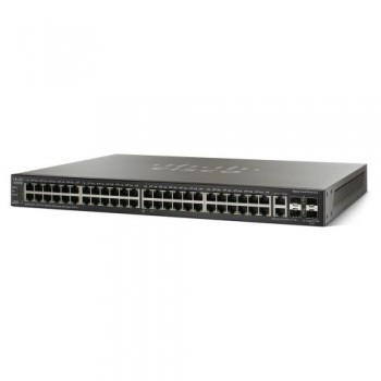 Switch Cisco Gigabit Ethernet SG500-52P, 48 Puertos 10/100/1000Mbps + 2 Puertos SFP + 2 Puertos SFP+, 120Gbit/s, 16.000 Entradas