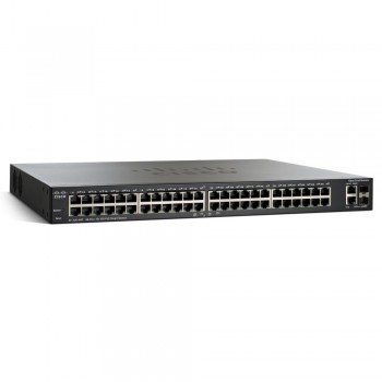 Switch Cisco Ethernet SF200-48P PoE, 48 Puertos 10/100Mbps + 2x Combo mini-GBIC, 13.6Gbit/s, 8000 Entradas – Gestionado - Envío 