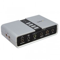StarTech.com Adaptador de Sonido ICUSBAUDIO7D, 7.1 Canales, USB, Blanco - Envío Gratis