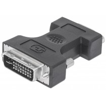 Manhattan Adaptador DVI-A&D&I Enlace Dual Macho - VGA hembra (HD15 FM) - Envío Gratis
