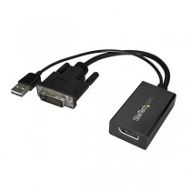 StarTech.com Adaptador DVI Macho - DisplayPort Hembra, Alimentado por USB - Envío Gratis