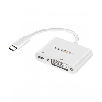 StarTech.com Adaptador de Video Externo USB-C Macho - DVI Hembra, Blanco - Envío Gratis