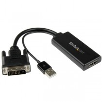 StarTech.com Adaptador de Video DVI - HDMI con Alimentación USB y Audio - Envío Gratis