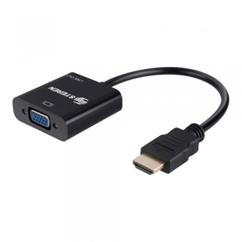 Steren Adaptador HDMI Macho - VGA/AUX Hembra, Negro - Envío Gratis