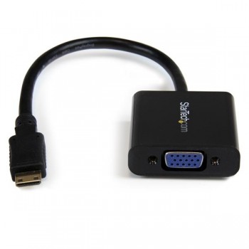 StarTech.com Adaptador Mini HDMI 19-p Macho - VGA 15-p Hembra, Negro - Envío Gratis