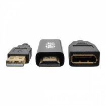 Tripp Lite Adaptador HDMI Macho - DisplayPort/USB A Hembra, 15cm, Negro - Envío Gratis