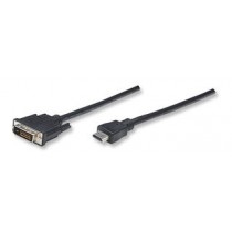 Manhattan Adaptador HDMI Macho - DVI-D Macho, 5 Metros, Negro - Envío Gratis