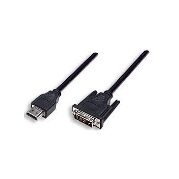 Manhattan Adaptador HDMI Macho - DVI-D Macho, 3.05 Metros, Negro - Envío Gratis