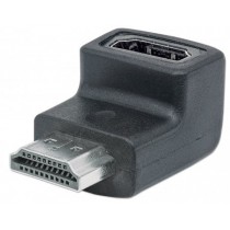 Manhattan Adaptador HDMI Macho - HDMI Hembra, Negro - Envío Gratis