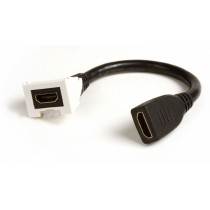 Siemon Adaptador HDMI Hembra - HDMI Hembra, 20cm, Negro, para Placa de Pared - Envío Gratis