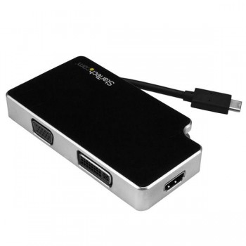 StarTech.com Adaptador 3 en 1, USB Macho - VGA/DVI-I/ HDMI Hembra, Negro - Envío Gratis