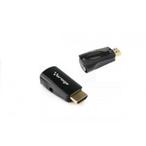 Vorago Adaptador HDMI - VGA + 3.5mm, Negro - Envío Gratis