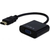 BRobotix Convertidor HDMI Macho - VGA Hembra, Negro - Envío Gratis