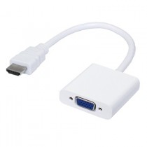 BRobotix Adaptador HDMI Macho - VGA (D-Sub) Hembra, Blanco - Envío Gratis