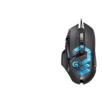 Mouse Gamer Logitech Óptico G502 Proteus Spectrum, Alámbrico, 12000DPI, USB, Negro/Azul - Envío Gratis