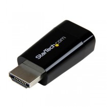 StarTech.com Adaptador Convertidor de Video Portátil HDMI Macho - VGA Hembra, Negro - Envío Gratis