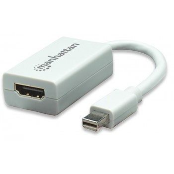 Manhattan Mini Adaptador HDMI - mini DisplayPort, 17cm, Blanco - Envío Gratis