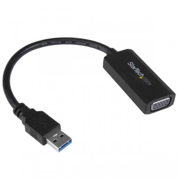 StarTech.com Adaptador de Video USB 3.0 Macho - VGA Hembra con Controladores Incorporados, Negro - Envío Gratis