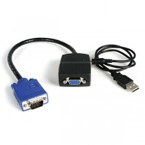 StarTech.com Mini Duplicador Divisor de Video VGA de 2 Puertos, USB, Negro - Envío Gratis