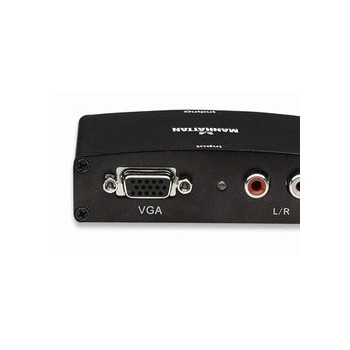 Manhattan Adaptador VGA Macho - HDMI Hembra, Negro - Envío Gratis