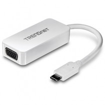 Trendnet Adaptador USB-C Macho - VGA Hembra, Blanco - Envío Gratis