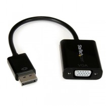 Startech.com Adaptador Convertidor DisplayPort Macho - VGA Hembra, 10cm, Negro - Envío Gratis