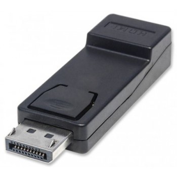 Manhattan Adaptador DisplayPort Macho - HDMI Hembra, Negro - Envío Gratis