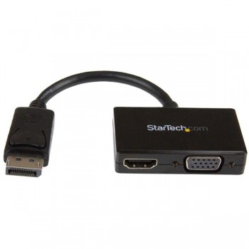 StarTech.com Adaptador DisplayPort para Viajes, DisplayPort - HDMI o VGA, Negro - Envío Gratis