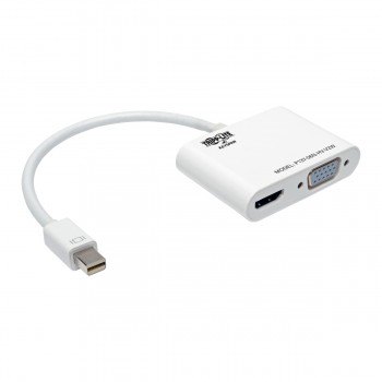 Tripp Lite Adaptador Convertidor Todo en Uno Keyspan Mini DisplayPort 1.2 Macho - VGA/HDMI Hembra, Blanco - Envío Gratis