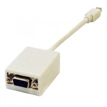 BRobotix Adaptador Mini DisplayPort Macho - VGA Hembra, Blanco - Envío Gratis