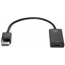 HP Adaptador HDMI Hembra - DP Macho, 30.5cm, Negro - Envío Gratis