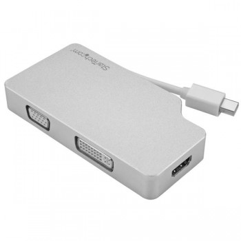 StarTech.com Adaptador de Audio y Video para Viajes 3 en 1, Mini DisplayPort - VGA/DVI/HDMI, Plata - Envío Gratis