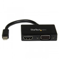 StarTech.com Adaptador Mini DisplayPort de Audio/Video para Viajes, Mini DisplayPort - HDMI o VGA, Negro - Envío Gratis