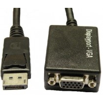 BRobotix Adaptador DisplayPort Macho - VGA Hembra, Negro - Envío Gratis