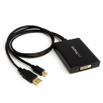 StarTech.com Cable Mini DisplayPort Macho + USB A Macho - DVI, 24cm, Negro - Envío Gratis