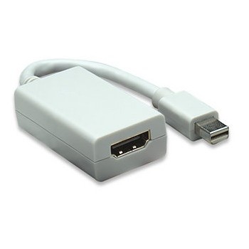 Manhattan Adaptador Mini Displayport-HDMI, 15cm, Blanco - Envío Gratis