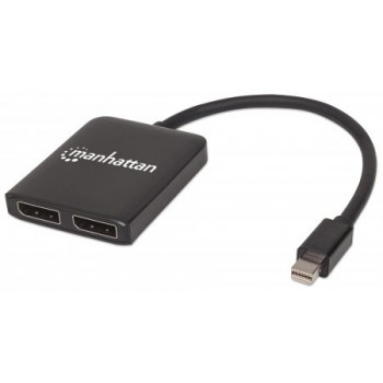 Manhattan Divisor de Video Mini DisplayPort Macho - 4x DisplayPort Hembra, Negro - Envío Gratis