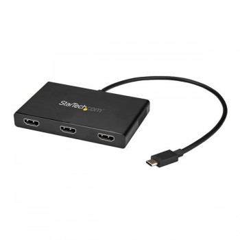 StarTech.com Splitter Divisor USB-C a 3 Puertos HDMI, Negro - Envío Gratis