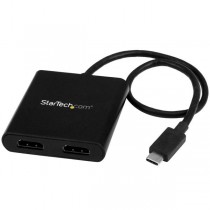 StarTech.com Divisor Splitter MST USB-C Macho - 2x HDMI Hembra, Negro - Envío Gratis