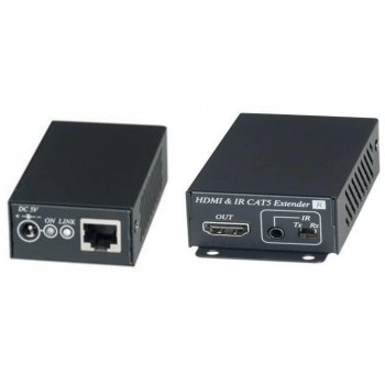 Enson Extensor de Video AV Alámbrico Cat5e, 1x HDMI, 2x RJ-45, 70 Metros - Envío Gratis