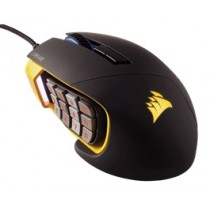 Mouse Gamer Corsair Óptico Scimitar PRO RGB, Alámbrico, USB, 16.000DPI, Negro/Amarillo - Envío Gratis