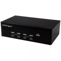 StarTech.com Conmutador KVM de 4 Puertos con VGA doble y concentrador USB 2.0 de 2 Puertos - Envío Gratis