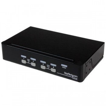 Startech.com Switch KVM, VGA/USB 2.0, 4 Puertos, 1U Rack Estante - Envío Gratis