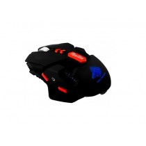 Mouse Gamer Eagle Warrior Óptico Raptor, Alámbrico, USB, 4000DPI, Negro/Rojo - Envío Gratis