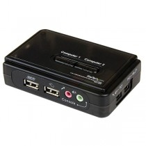 StarTech.com Switch KVM, USB, 2 Puertos, con Audio y Cables - Envío Gratis