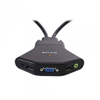 Belkin Switch KVM con Audio y Cables, USB, 2 Puertos - Envío Gratis