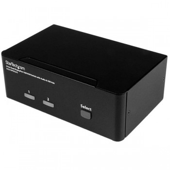 StarTech.com Switch Conmutador KVM de 2 Puertos DisplayPort, Negro - Envío Gratis