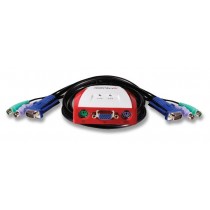 Encore Cable Switch KVM de 2 Puertos PS/2, 1.2 Metros - Envío Gratis