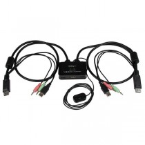 StarTech.com Cable Switch KVM SV211DPUA, DisplayPort/USB, 85cm, Negro - Envío Gratis